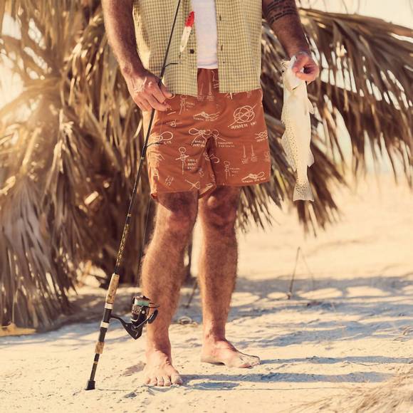 NEW FILSON oxbow lake swim trunks in bourbon knots